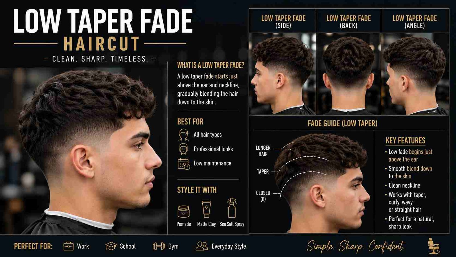 Low Taper Fade Haircut