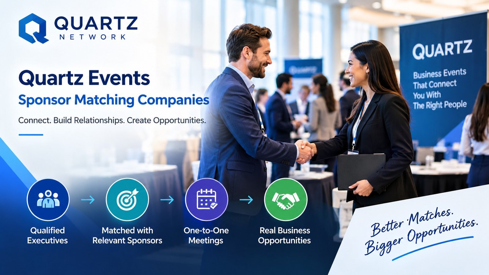 Quartz Events Sponsor Matching Companies